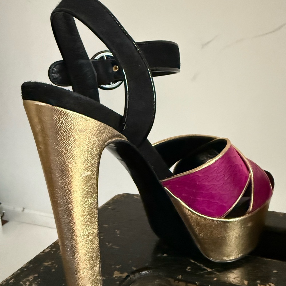 Barbara Bui Color Block Heels - Picture 6 of 6